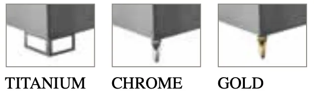 Варианты ножек коллекции Arredo Classic Adora Moderna